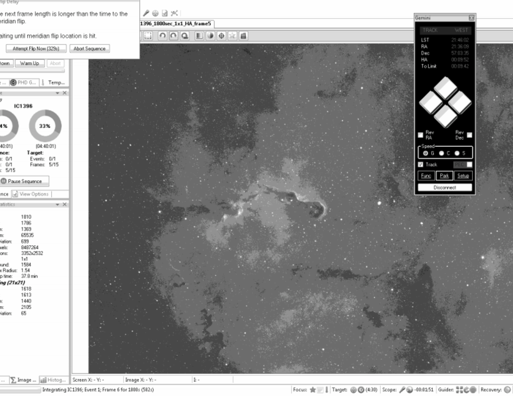 Explain the Math: Meridian Flips - 2.5 Features - Main Sequence Software