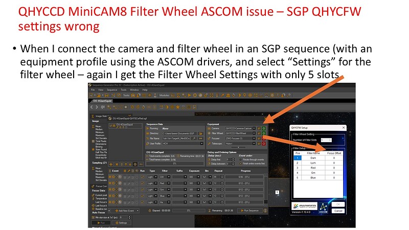 SGP QHYCFW Settings Wrong