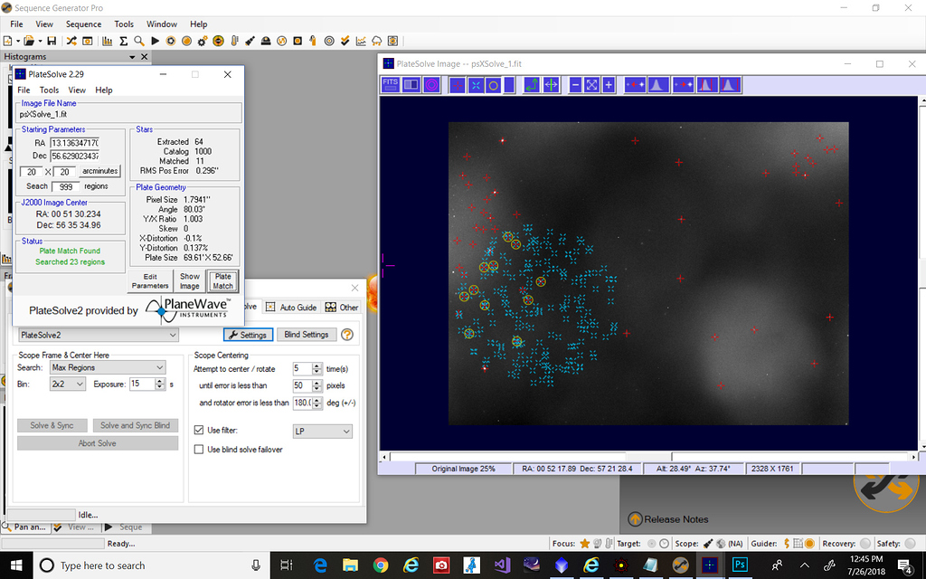 PlateSolve2 fails after successfuly solve and recenter action Plate