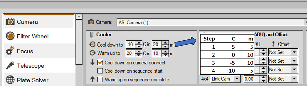 Camera cooling by steps - Feature Requests - Main Sequence Software